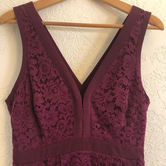 Free People Cranberry Crush Lace Mini Dress Size S - Picture 4 of 9